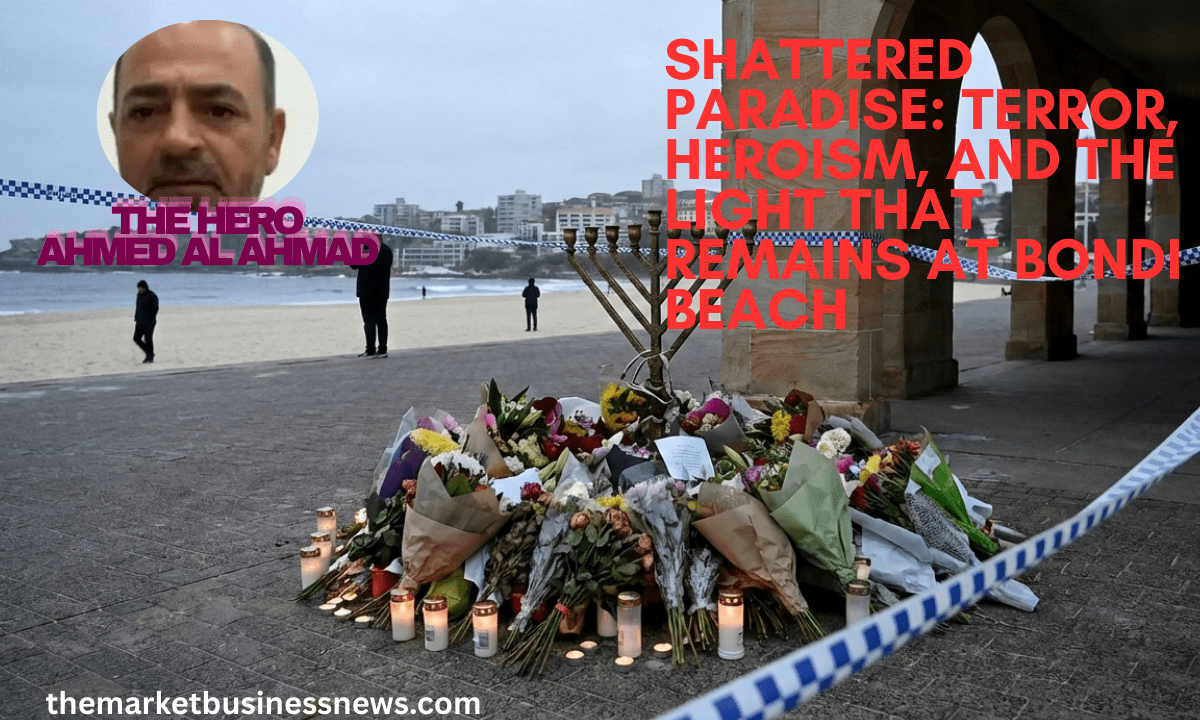 Two men with guns attacked the crowd. It was scary and chaotic.